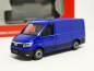 Preview: 095853 MAN TGE Kasten Flachdach, ultramarinblau Herpa