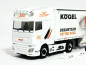Preview: 945202 DAF XF SSC Gardinenplanensattelzug "Justen Transporte" Herpa