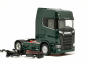 Preview: 307468-004 Scania CS HD V8 Zugmaschine mit Sonnenblende, dunkelgrün Herpa