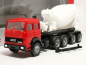 Preview: 315630 Iveco Unic Betonmischer-Sattelzug, rot/weiß Herpa