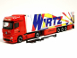 Preview: 315593 Mb Actros `18 Bigspace 15 Meter Kühlkoffer-Sattelzug „Wirtz Popart“ Herpa