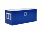 Preview: 1x Baucontainer, enzianblau Herpa