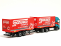 Preview: 316675 Iveco S-Way Wechselkoffer-Hängerzug "Gruber Logistics" (Italien/Bozen) Herpa