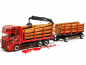 Preview: 317443 Scania CR20 HD Holztransporter-Hängerzug (mit Ladung) "Wurm Transporte" Herpa