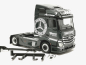 Preview: Mb Actros Streamspace 2.3 Zugmaschine "Toni Hotz" Herpa