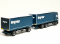 Preview: 958769 Scania CR20 H Gardinenplanen-Hängerzug "Leimgruber" Herpa