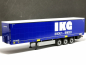 Preview: Gardinenplanen Auflieger "IKG", blau Herpa