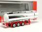 Preview: 076456-002 Chemiechromtankauflieger Feldbinder, 32m rot Herpa Restbestand