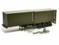 Preview: 747240 Containerauflieger 3achs mit 2 x 20ft. Container "Bundeswehr"	Herpa