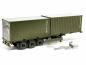 Preview: 747240 Containerauflieger 3achs mit 2 x 20ft. Container "Bundeswehr"	Herpa