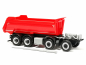 Preview: 4a Fahrgestell + Rundmuldenkipper rot/silber Herpa 662