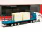 Preview: 320252 MAN TGX GM Flachbett-Sattelzug mit 10ft Koffer "Circus Krone" Herpa