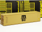 Preview: 40ft.// Container, dunkelgelb "MSC" FALLER (nicht kompatibel mit Herpa)