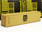 Preview: 40ft.// Container, dunkelgelb "MSC" FALLER (nicht kompatibel mit Herpa)