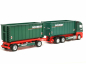 Preview: 957557 Mb Actros 18 Abrollmulden-Hängerzug "Schmidt Umweltservice" Herpa - SALE