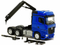 Preview: 318747 Mb Arocs 18 Bigspace Zugmaschine 3achs mit Ladekran (6x4), enzianblau Herpa