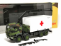 Preview: 747288 Iveco Trakker 8x8 mit Ladekran 20 ft. Container "Bundeswehr" Herpa