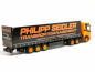Preview: 320139 Scania CR 20 ND Gardinenplanen-Sattelzug "Philipp Seidler" Herpa