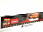Preview: 960991 MAN TGX GX mit Tiefladeanhänger und MAN TGE Kasten Hochdach "Torben Rafn" Herpa