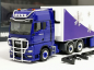 Preview: 955119 MAN TGX GX Kühlkoffer-Sattelzug "MAN Truck & Bus SE" blau Herpa SuperSALE