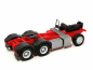Preview: Fahrgestell MAN 3achs, rot/schwarz Herpa 566
