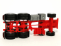 Preview: Fahrgestell MAN 3achs, rot/schwarz Herpa 566