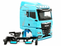 Preview: Fahrerhaus MAN TGX GM "lion" hellblau Herpa 066