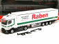 Preview: 321044 Mb Actros L ProCabin Streamspace Gardinenplanen-Sattelzug "Raben Logistics" Herpa