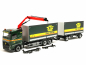 Preview: 320504 Volvo FH 2020 Flachdach Planen-Hängerzug mit Kran "Emil Egger" (CH) Herpa