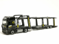 Preview: 321372 Mercedes-Benz Actros L 18 Gigaspace Autotransporter-Hängerzug "Raven Logistic" Herpa