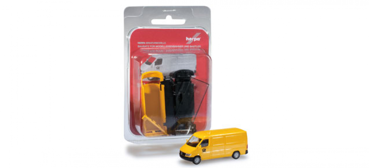 012577 MiniKit: Mercedes-Benz Sprinter Kasten "Post" Herpa