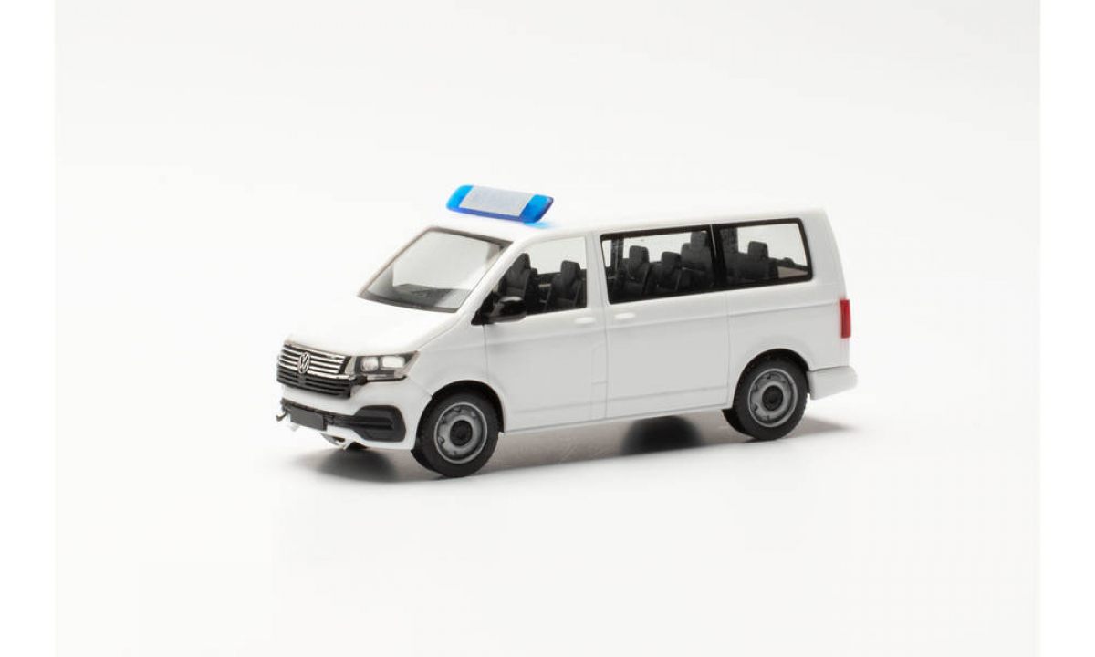013895 Minikit VW T6 .1 Bus mit Hänsch DBS 5000, weiß Herpa - SALE