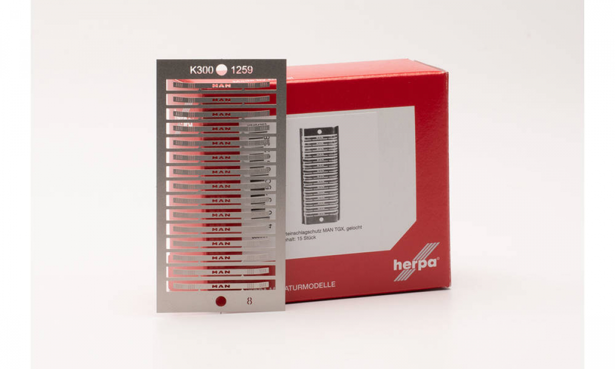 055338 Steinschlagschutz gelocht, MAN TGX, (15 Stück) Herpa - SALE -