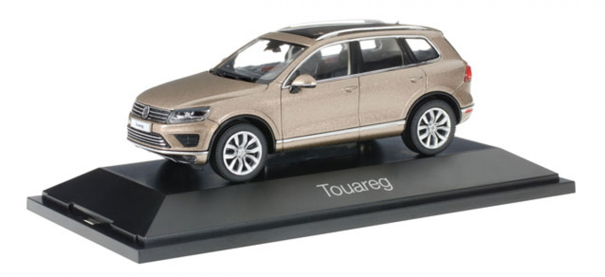 070959 VW Touareg, sandgold metallic Herpa Achtung 1:43 Maßstab
