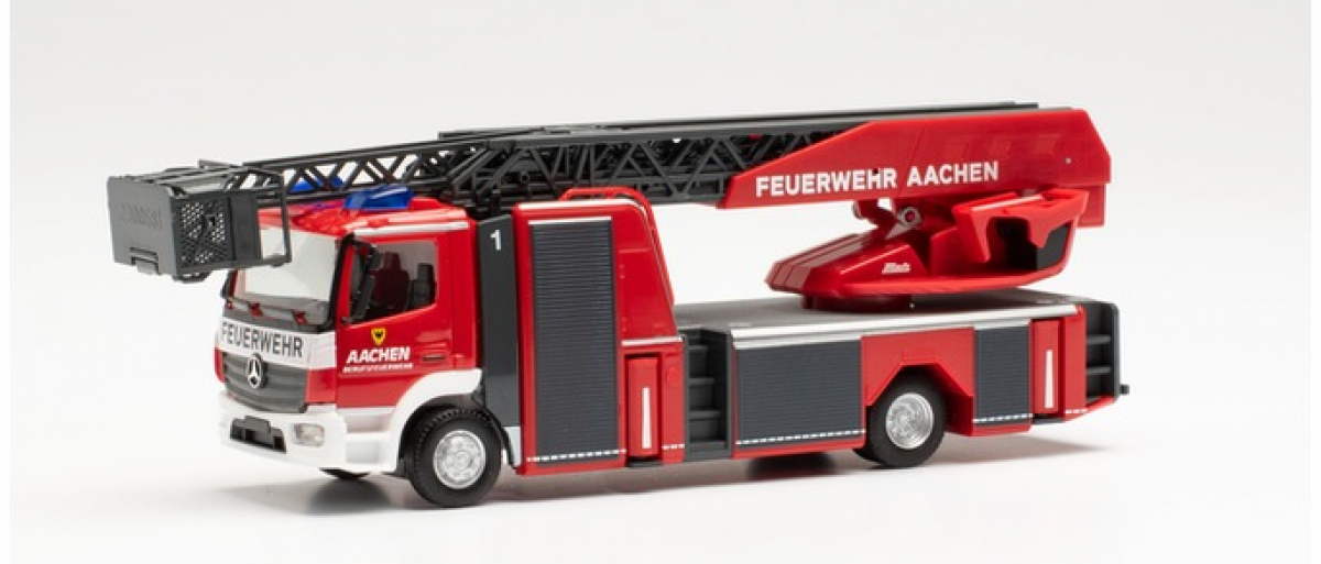 Streckermax 095938 Mercedes Benz Atego 13 Rosenbauer Drehleiter Feuerwehr Aachen Herpa