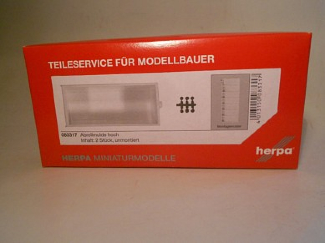 083317 Abrollmulde mit Rippen Inhalt: 2 Stück Herpa