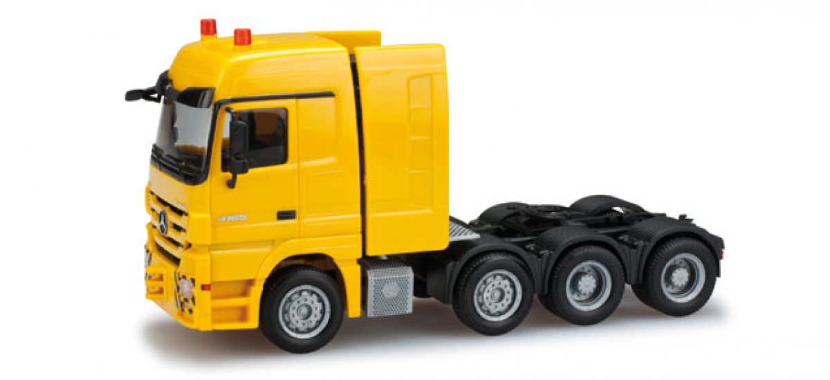156615 Mercedes-Benz Actros LH Schwerlast-Zugmaschine, gelb Herpa