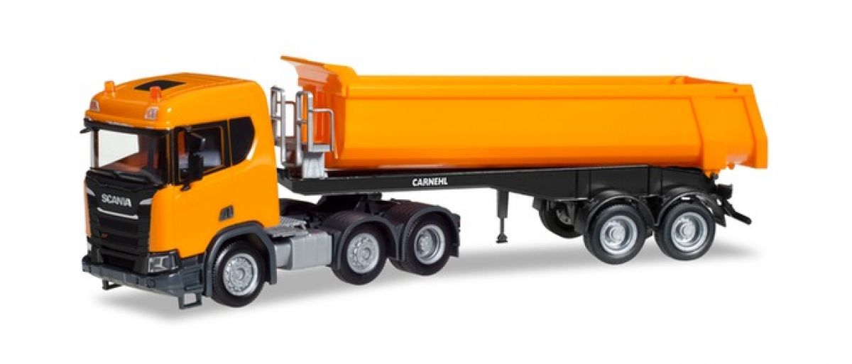309394 Scania CR ND XT 6x2 Rundmulden-Sattelzug, kommunalorange