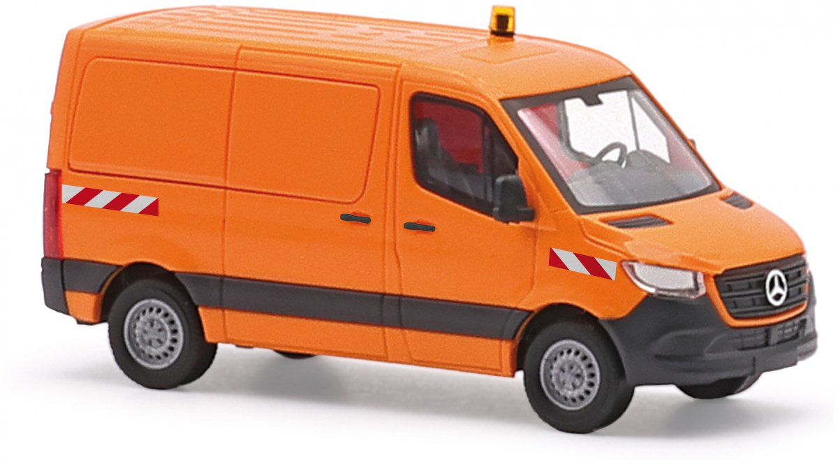 53407 MB Sprinter kurzer Radstand/Flachdach, kommunalorange Busch