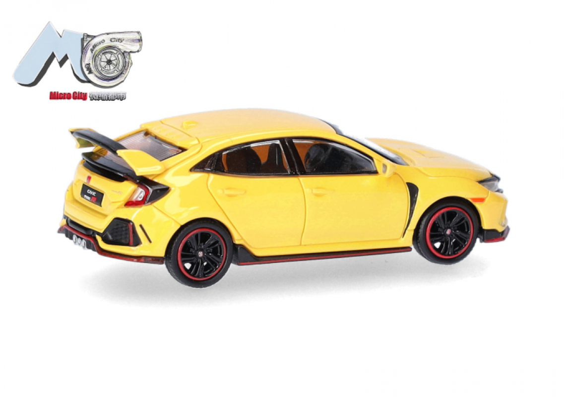Preview: 110431 MicroCity: Honda Civic Type R, gelb B4