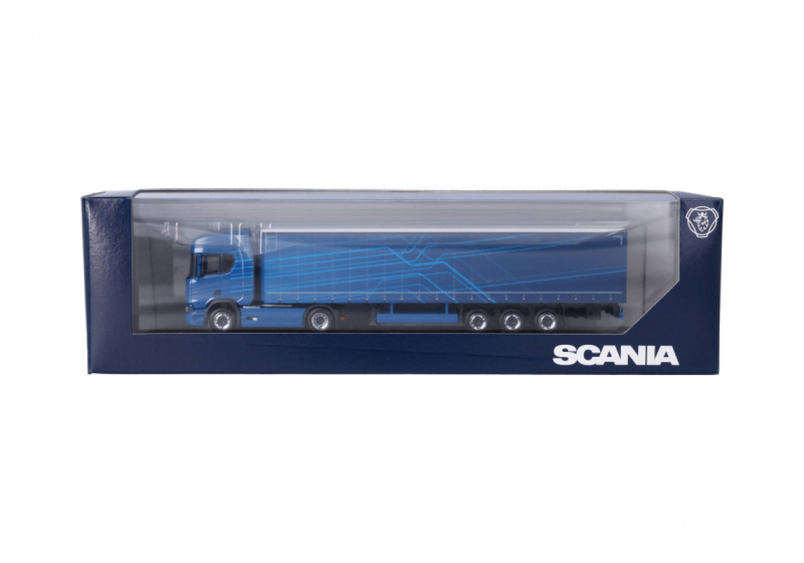 963039 Scania CR20 HD Gardinenplanen-Sattelzug 2/3a "SCANIA - IAA 2026" Herpa
