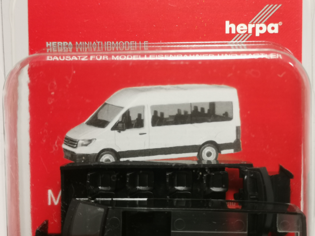 013598  Herpa MiniKit: VW Crafter Bus Hochdach, weiß** Herpa