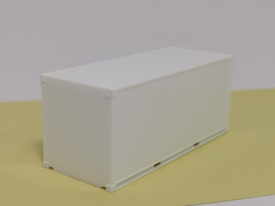 20 ft. Kühlcontainer unbedruckt - weiß  Herpa