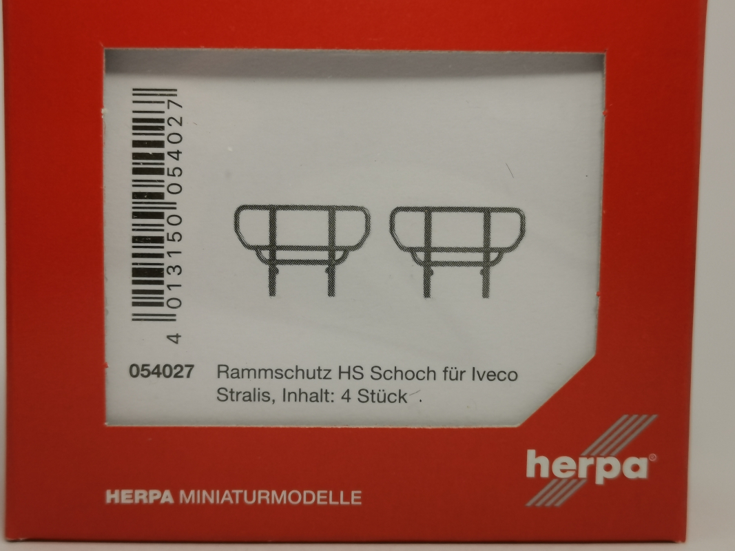 054027 Rammschutz HS Schoch für Iveco Stralis XP, 4 Stück Herpa*SALE