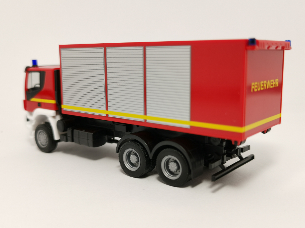 094610  Iveco Trakker Wechsellader-LKW "Feuerwehr" Herpa