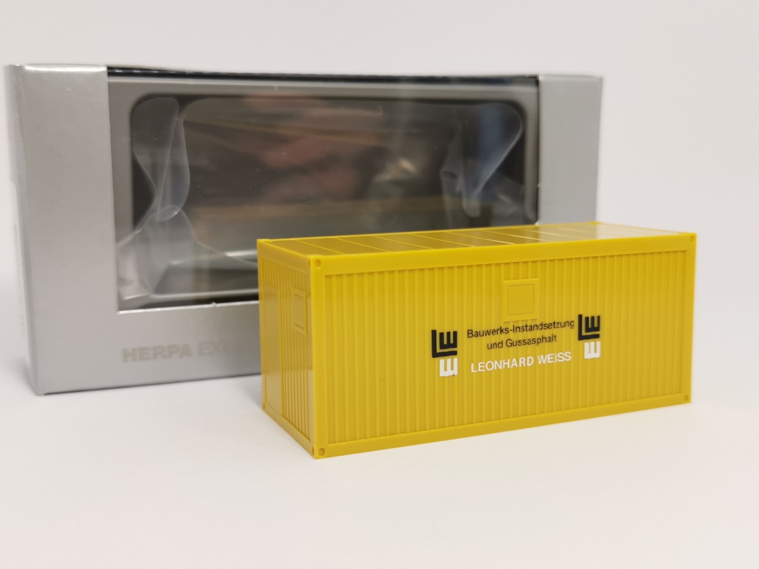 938303 Baucontainer "Leonhard Weiss" Herpa
