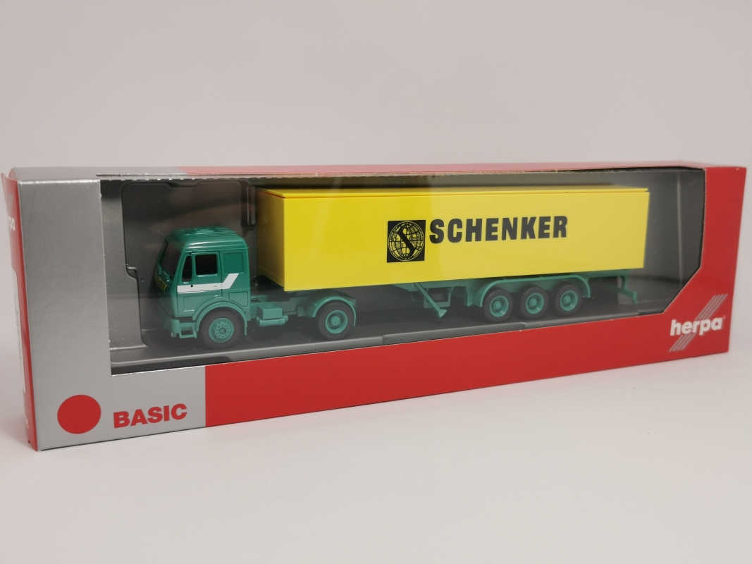 310949  Mercedes-Benz S Koffer-Sattelzug "Schenker" Herpa
