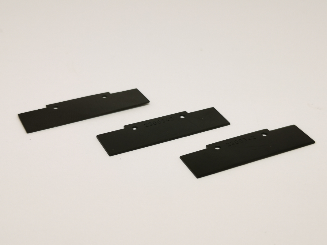 3x Spritzlappen schwarz unbedruckt Herpa