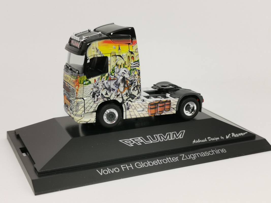 Herpa Volvo FH Gl Zugmaschine Pflumm Castro Zolre in PC 110983