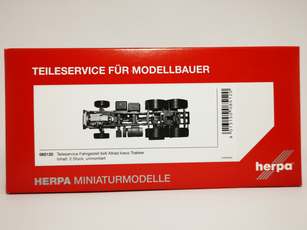 085120 Teileservice Allrad-Fahrgestell Iveco Trakker 6x6 (2 Stück) Herpa**